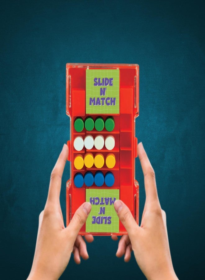 PlayMagic Slide N' Match Portable Pocket Puzzle Game|Strategic Thinking & Problem-Solving Mini Game|Exercise Brain & Boost Cognitive Skills|Indoor-Outdoor Toy|Birthday Gift for Kids 5yr+|Made In India - Image 2